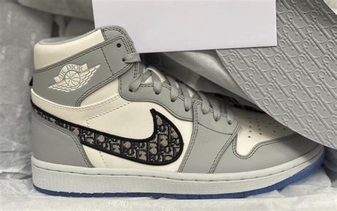 jordan dior shoes original price|Dior jordan 1 high sneakers.